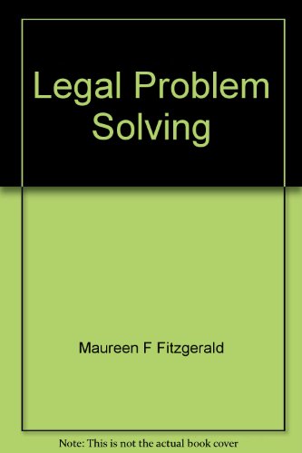 Legal Problem Solving : Reasoning, Research and Writing. Second (2nd) Edition