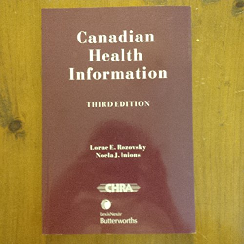 Stock image for Canadian Health Information: Legal Risk Management for sale by ThriftBooks-Atlanta