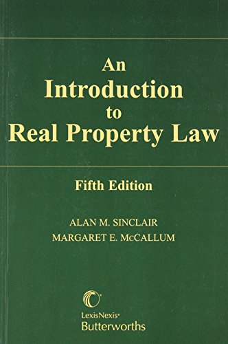 Stock image for Introduction to Real Property Law for sale by ThriftBooks-Dallas