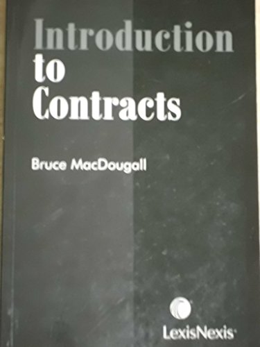 Imagen de archivo de Introduction to Contracts a la venta por ThriftBooks-Dallas