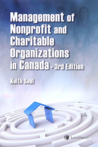 Stock image for Management of Nonprofit and Charitable Organizations in Canada for sale by Better World Books: West