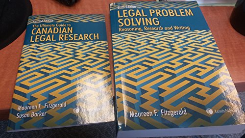 9780433474630: Legal Problem Solving: Reasoning, Research and Writing