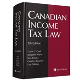 Beispielbild fr Canadian Income Tax Law zum Verkauf von Better World Books