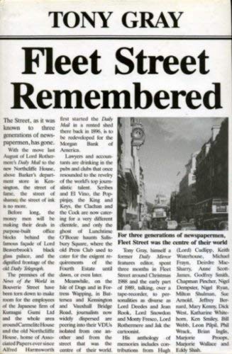 Stock image for Fleet Street Remembered for sale by AwesomeBooks