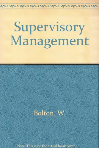 9780434901593: Supervisory Management