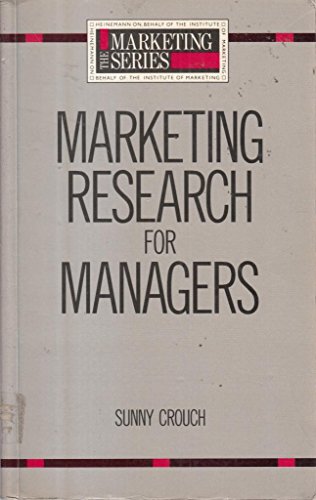 Beispielbild fr Marketing Research for Managers zum Verkauf von Wonder Book