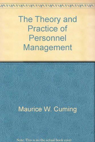 Beispielbild fr Theory and Practice of Personnel Management, The zum Verkauf von AwesomeBooks