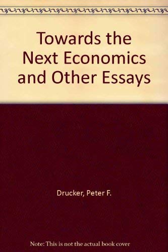 Stock image for Towards the Next Economics and Other Essays for sale by Anybook.com