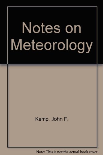 Stock image for Notes on Meteorology for sale by AwesomeBooks