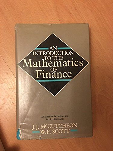 Imagen de archivo de An Introduction to the Mathematics of Finances a la venta por AwesomeBooks