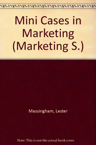 Stock image for Mini Cases in Marketing (Marketing S.) for sale by AwesomeBooks