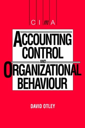 Beispielbild fr Accounting Control and Organisational Behaviour (CIMA Student) (CIMA Student S.) zum Verkauf von WorldofBooks