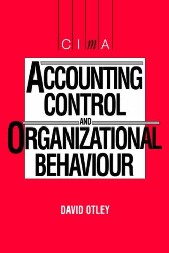 Stock image for Accounting Control and Organisational Behaviour (CIMA Student) (CIMA Student S.) for sale by WorldofBooks