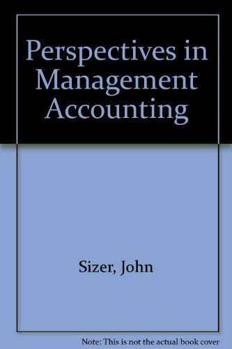 Stock image for Perspectives in Management Accounting for sale by The London Bookworm