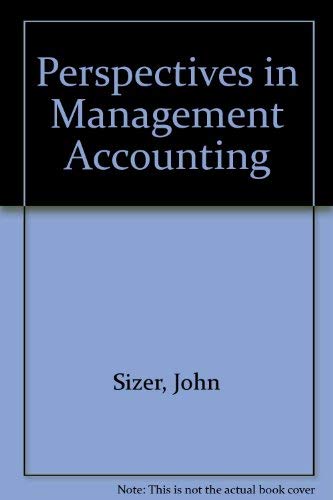 Perspectives in Management Accounting (9780434918355) by Sizer, John