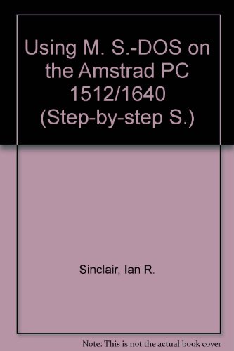Beispielbild fr USING MS-DOS ON THE AMSTRAD PC zum Verkauf von C & J Read - Books