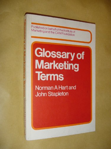 Stock image for Glossary of Marketing Terms (Marketing S.) for sale by Reuseabook