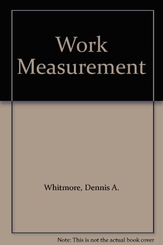 Stock image for Work Measurement for sale by Mispah books