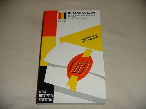 Stock image for Business Law (Made Simple S.) for sale by AwesomeBooks