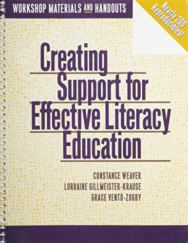 Imagen de archivo de Creating Support for Effective Literacy Education : Workshop Materials and Handouts a la venta por Better World Books
