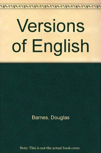 Stock image for Versions of English for sale by Better World Books Ltd