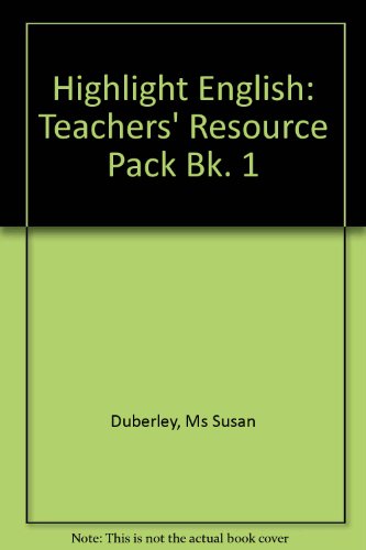 9780435103132: Highlight English Teacher's Resource Pack 1 (contains Student Book)