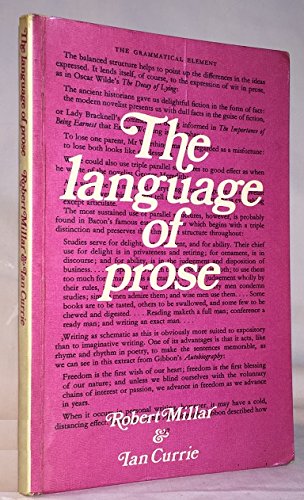 Beispielbild fr The Language of Prose zum Verkauf von Redruth Book Shop