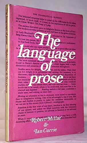 Stock image for The Language of Prose for sale by Redruth Book Shop