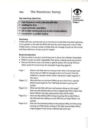 9780435110611: Literacy Edition Storyworlds 1 The Enormous Turnip Guided Reading Card