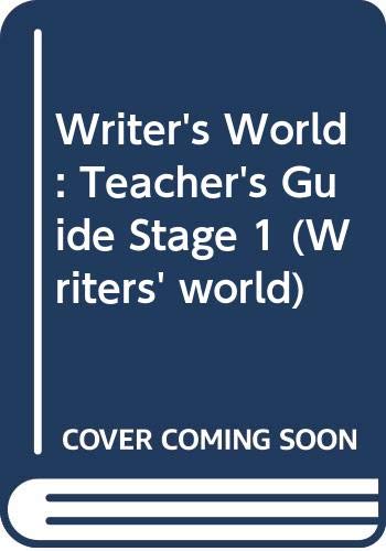 Imagen de archivo de Writer's World: Teacher's Guide Stage 1 a la venta por AwesomeBooks