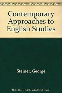 Beispielbild fr Contemporary Approaches to English Studies zum Verkauf von G. & J. CHESTERS