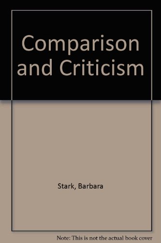 Comparison and criticism (9780435188450) by Stark, Barbara