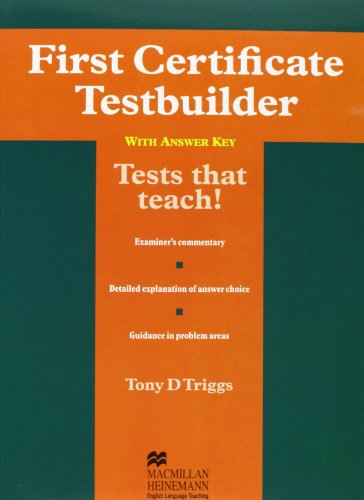 Imagen de archivo de First Cert Testbuilder With Key a la venta por WorldofBooks