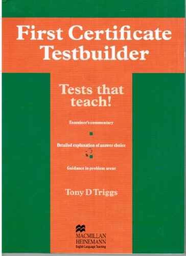 9780435244934: First Cert Testbuilder No Key