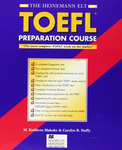 9780435288396: TOEFL PREP. COURSE Self-Study Pk
