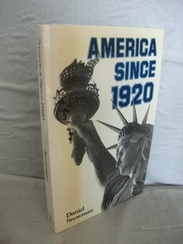 Beispielbild fr America Since 1920 zum Verkauf von WorldofBooks