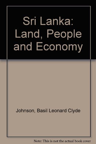 Beispielbild fr Sri Lanka : Land, People and Economy zum Verkauf von Better World Books