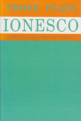 Stock image for Ionesco : Three Plays for sale by Better World Books