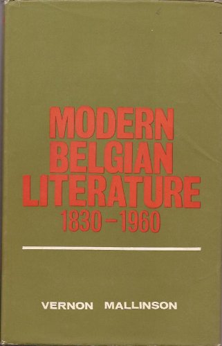 Beispielbild fr Modern Belgian Literature zum Verkauf von ThriftBooks-Atlanta