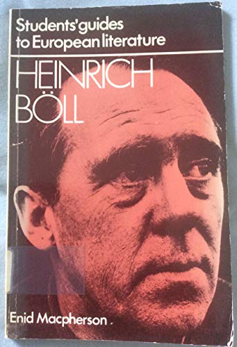 Imagen de archivo de Heinrich Boll ( Students Guides to European Literature ) a la venta por Oopalba Books
