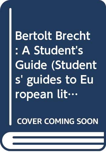 Beispielbild fr Bertolt Brecht: A Student's Guide zum Verkauf von medimops