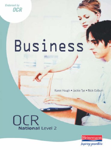 Beispielbild fr OCR National Level 2 in Business Student Book zum Verkauf von AwesomeBooks