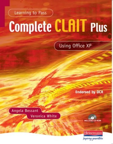 Imagen de archivo de Complete CLAIT Plus for Office XP and CDROM (Learning to Pass) a la venta por AwesomeBooks