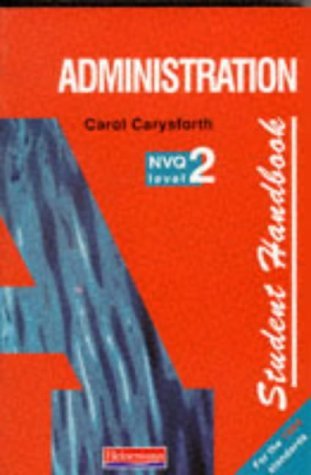 Imagen de archivo de S/NVQ Administration Level 2 Student Handbook 1st edition (NVQ Administration Levels 1-3) a la venta por WorldofBooks