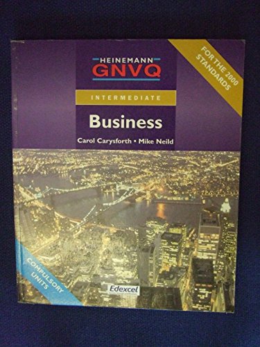 Imagen de archivo de Gnvq Intermediate Business a la venta por Better World Books Ltd