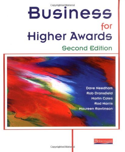 Beispielbild fr Business for Higher Awards zum Verkauf von Better World Books Ltd