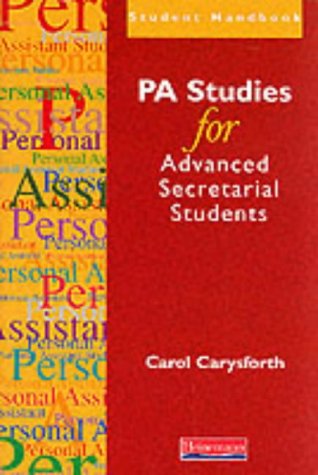 Imagen de archivo de PA Studies for Advanced Secretarial Students a la venta por WorldofBooks