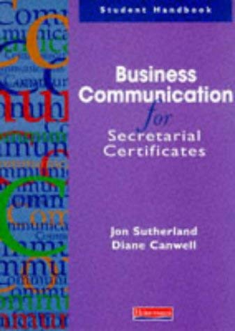 Beispielbild fr Business Communication for Secretarial Certificates zum Verkauf von Better World Books Ltd