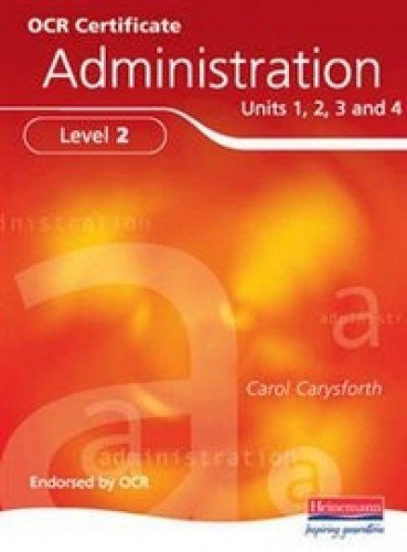 Imagen de archivo de OCR Certificate in Administration Level 2 Student Book a la venta por WorldofBooks