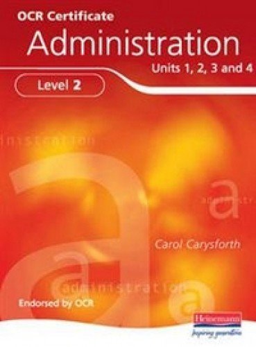 Stock image for OCR Certificate in Administration Level 2 Student Book for sale by WorldofBooks